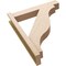 Ekena Millwork 6-in W x 30-in D x 36-in H Funston Block Rough Cedar Woodgrain TimberThane Outlooker, Primed Tan OUTUR060X30X36FST44RCPR - alternate 4